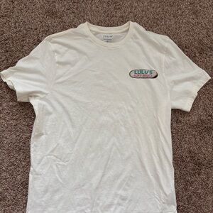 J. Crew Cream Surf Shack Tee